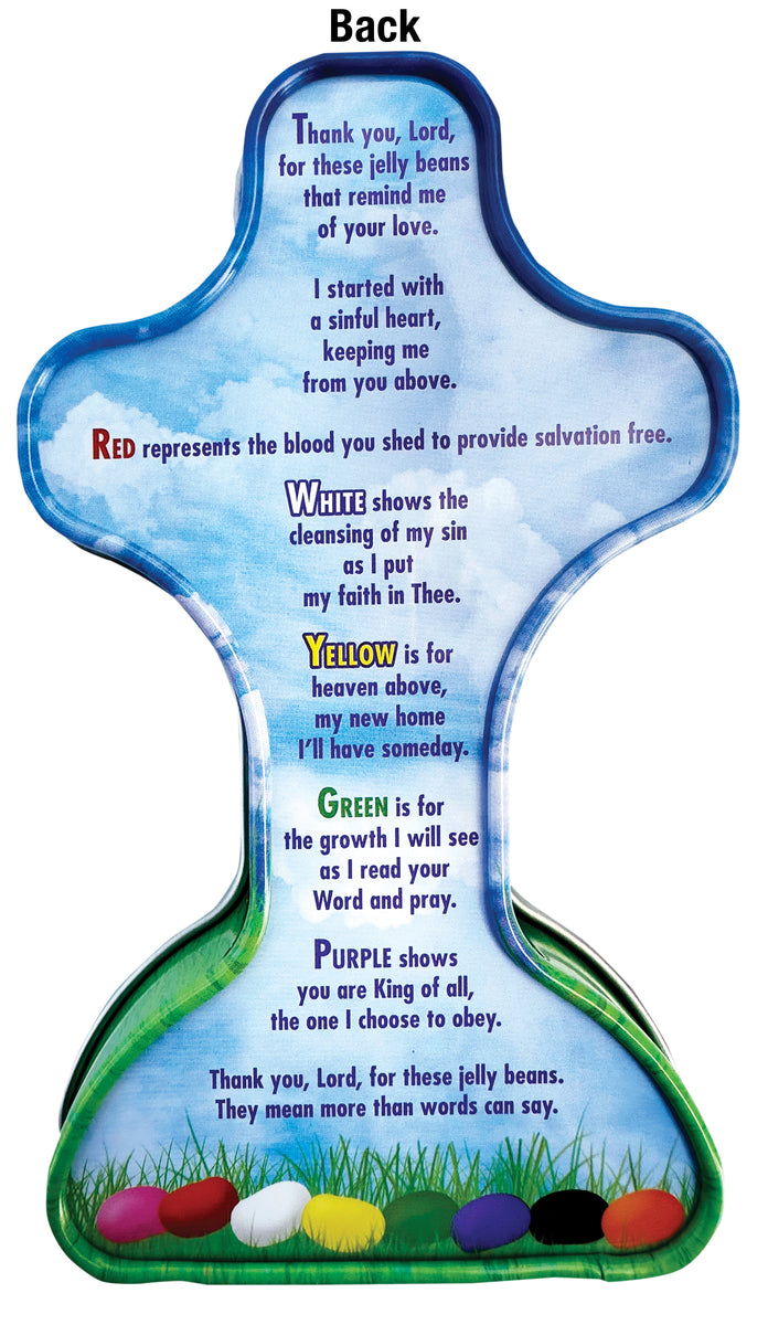 Jesus Saves! The Jelly Bean Prayer Cross Tin with Jelly Beans – Scripture  Candy, image size:696x1200