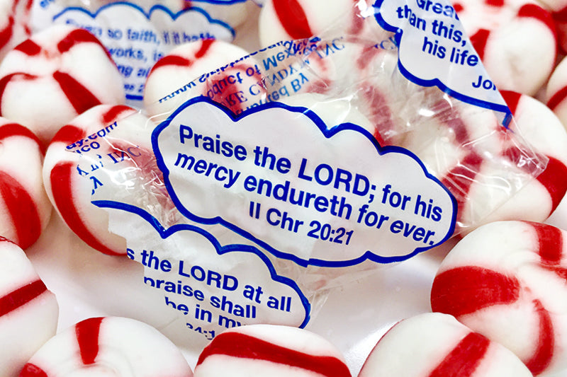 Old-Fashioned Soft Peppermint 2 Pound Bag, 160 Pieces – Scripture