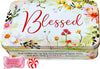 Wildflower Blessed Tin with Strawberry & Cream Hard Candy, 5.5 Ounces