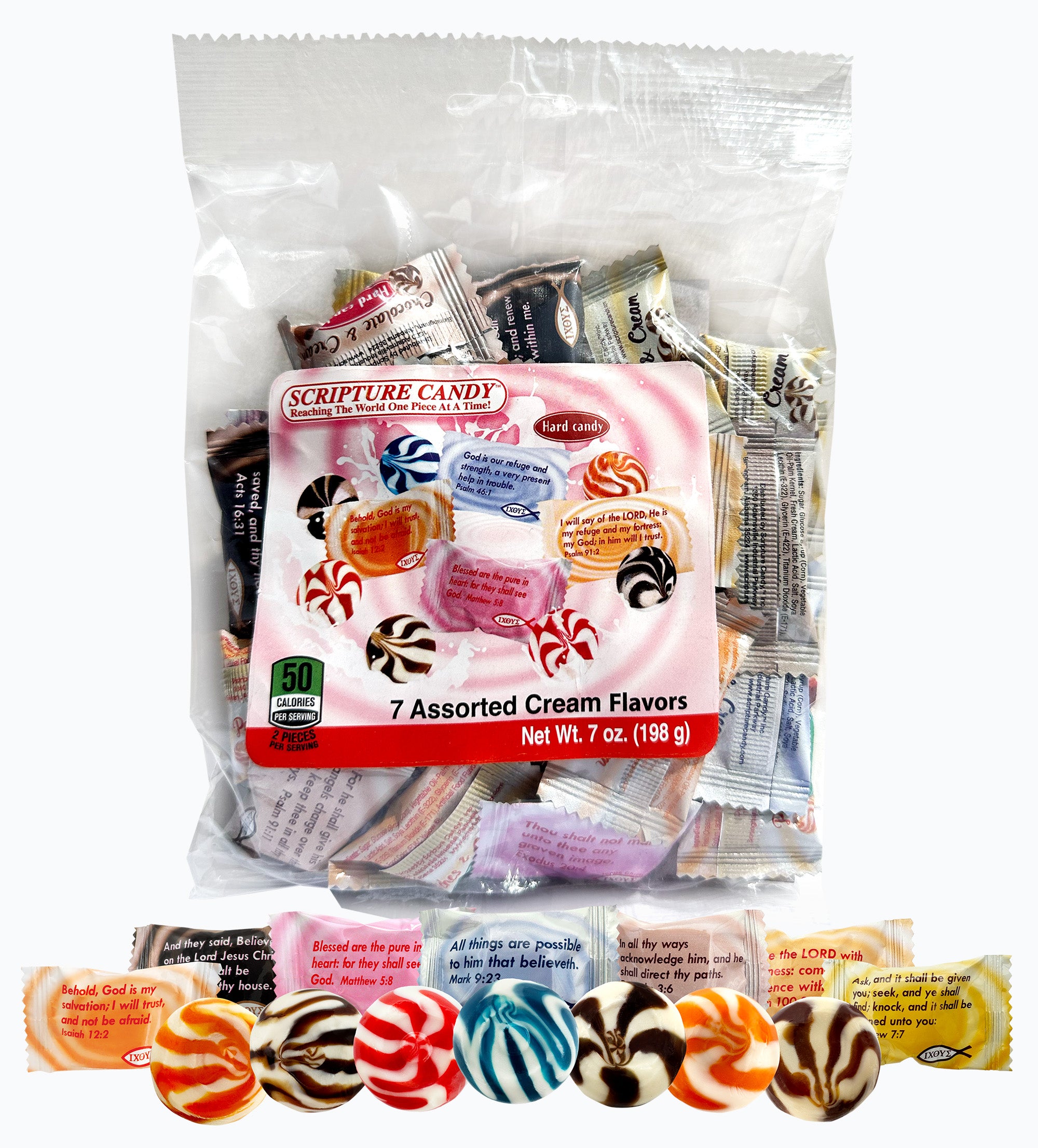 Assorted Cream Flavor Hard Candy, 30 Pieces – Scripture Candy