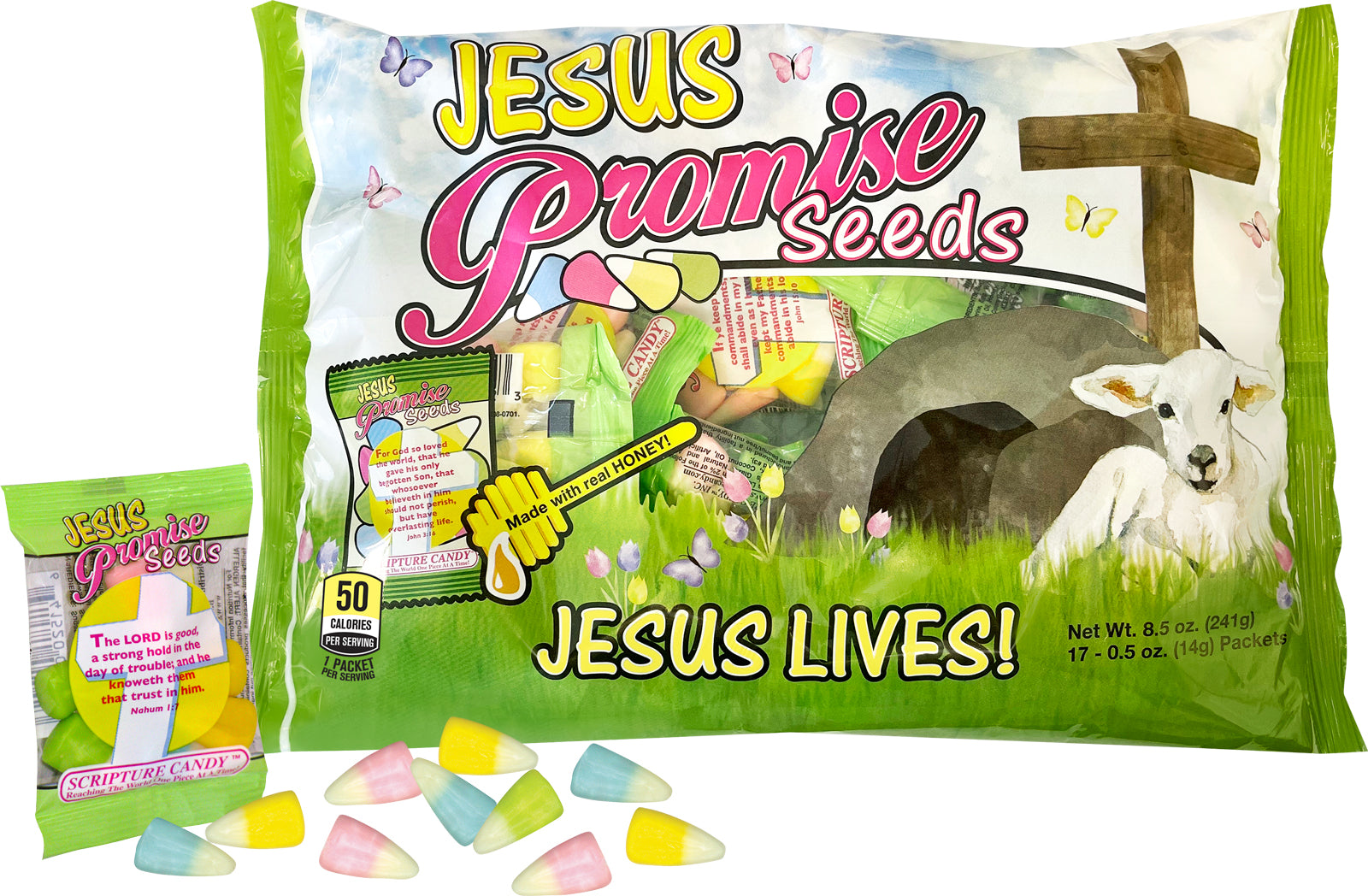 Jesus Easter Pastel Colored Candy Corn Promise Seeds, 15 Count ...