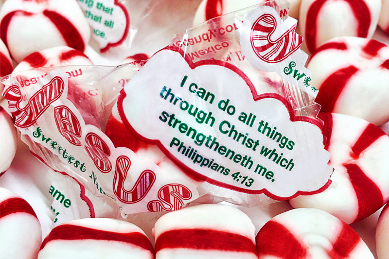Jesus Sweetest Name I Know Christmas Tin with Soft Peppermint Candy, 4 ...