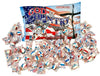 God & Country Old-Fashioned Red, White & Blue Soft Mint, 50 Pieces