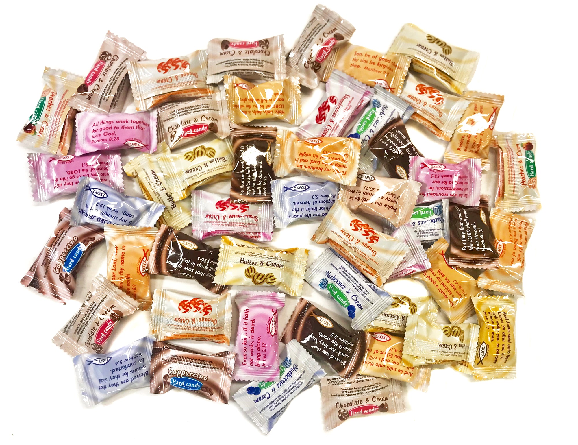 Assorted Cream Flavor Hard Candy, 30 Pieces – Scripture Candy